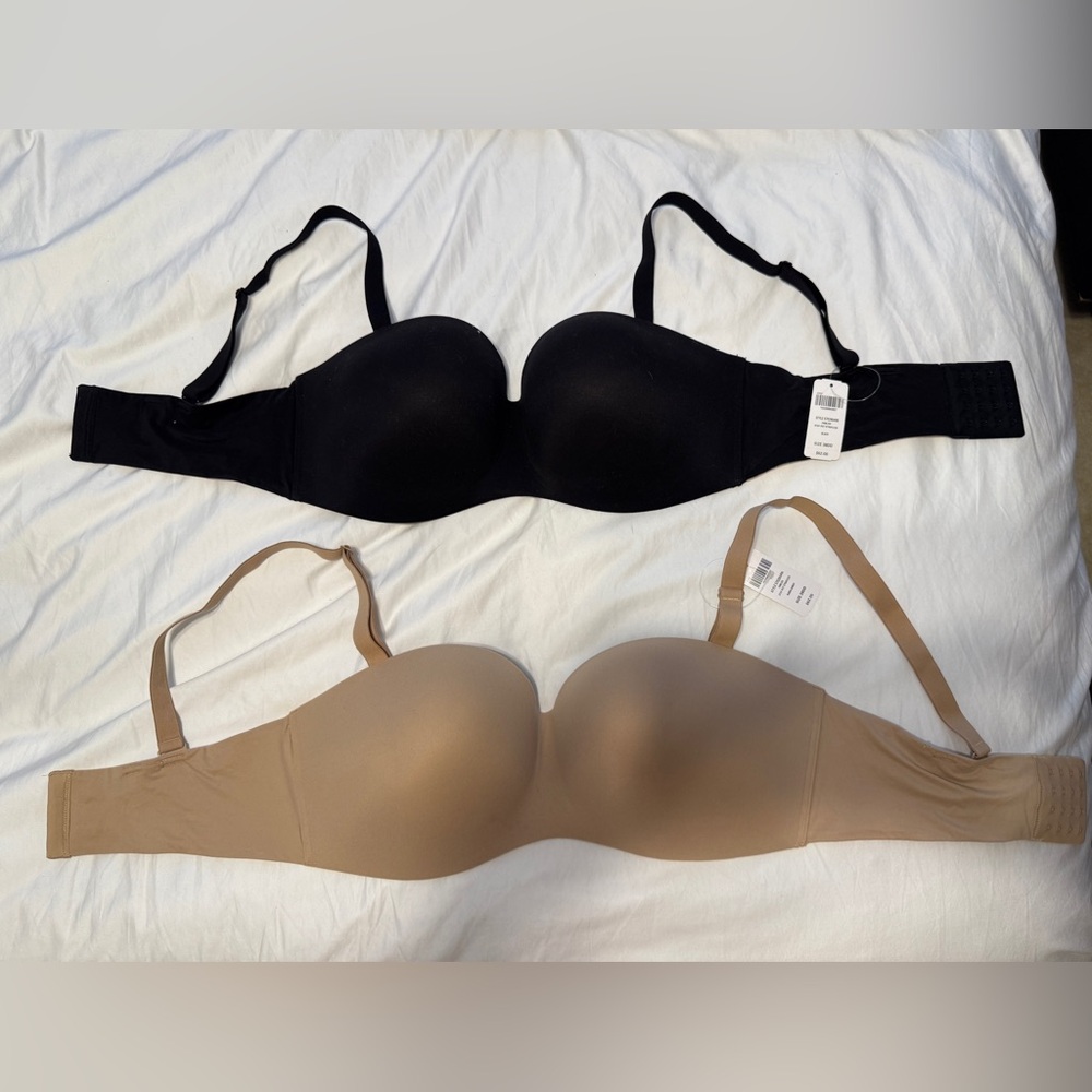 Soma Enbliss Wireless Strapless Bra (Multi-Way Straps) Size 38DD NWT (Lot of 2)